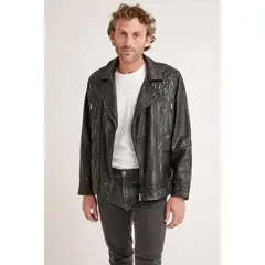 TRIAL - Chaqueta de cuero Anya negro