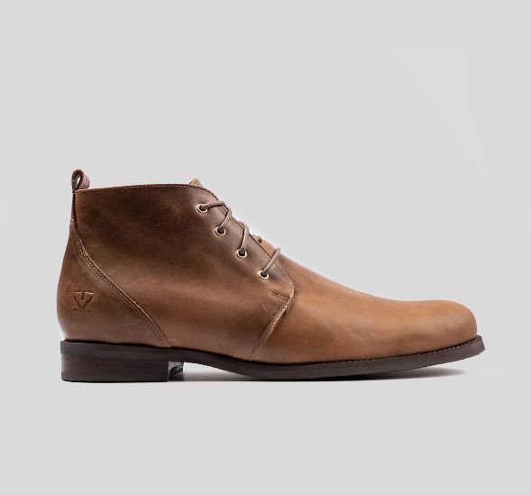 Zapato Cuero Hombre Café Sanhattan