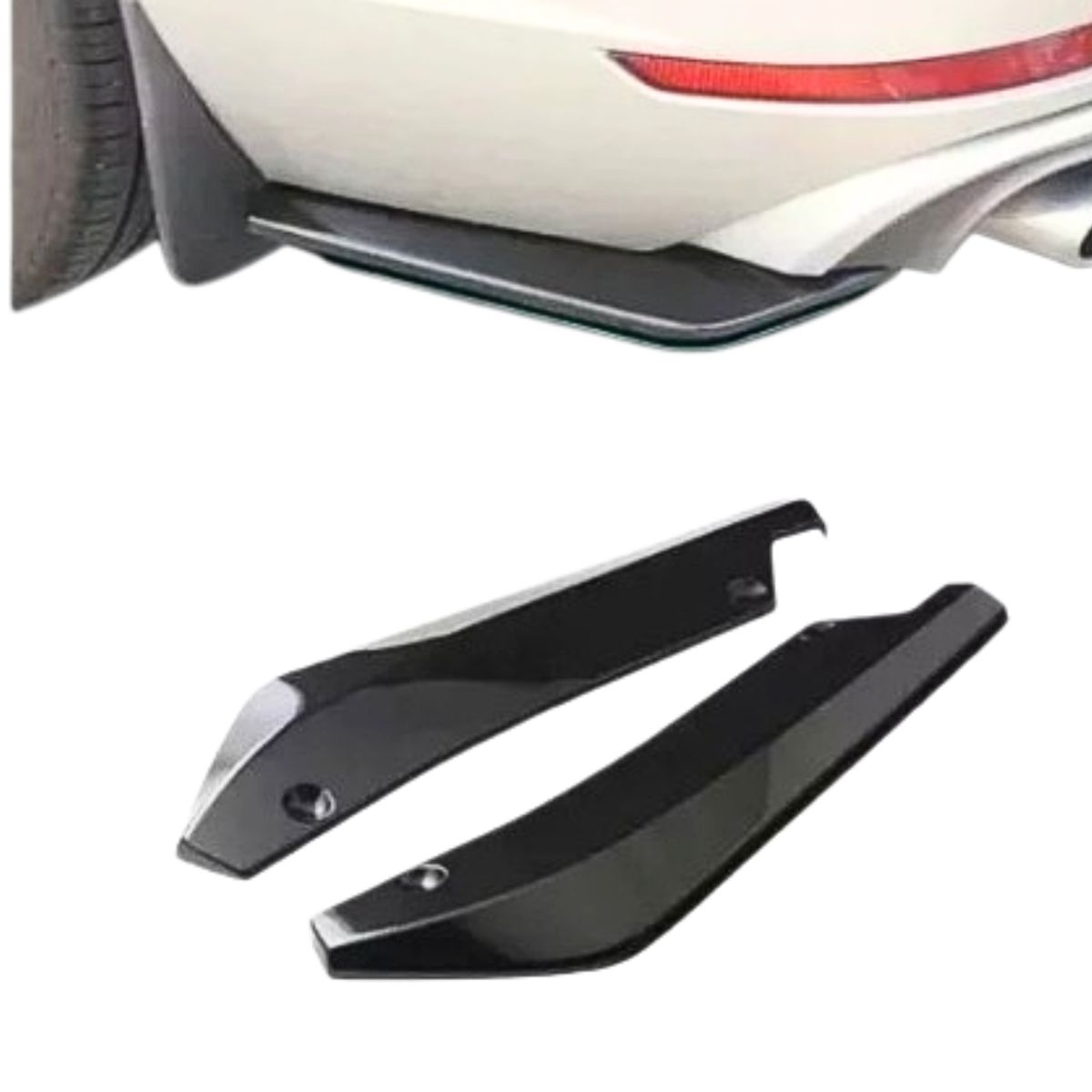 GENERICO - Difusor Bumper Parachoque Trasero Auto Universal