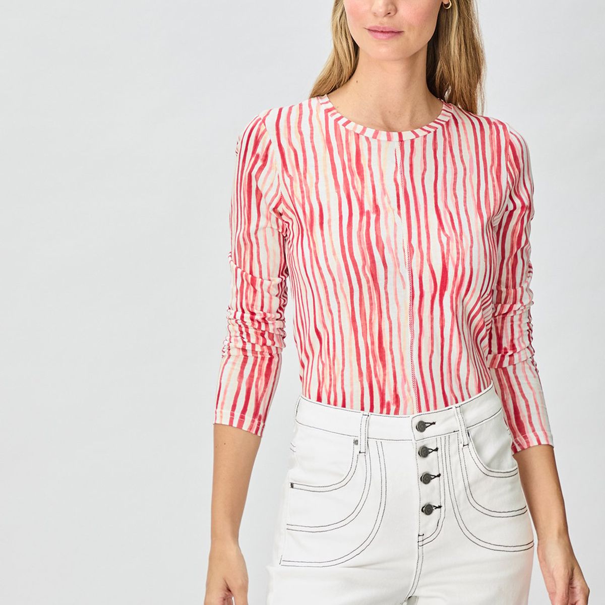 IO - Polera Manga Larga Rojo Mujer Io