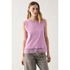 ASH - Polera Sin Mangas Rosado Mujer