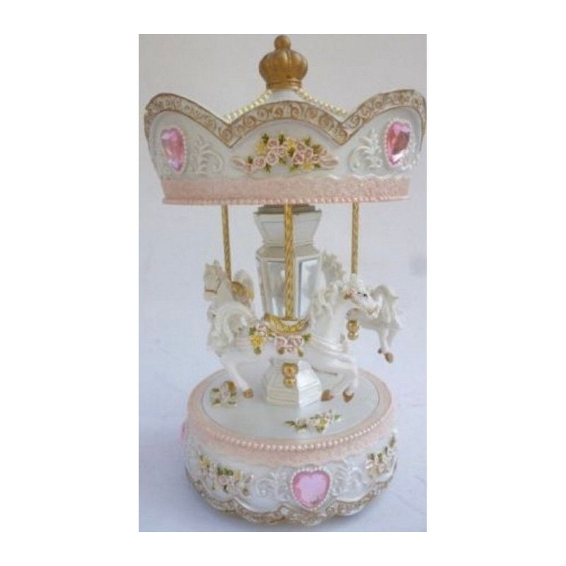 CAP DOR - Carrusel Musical Modelo Caballos White