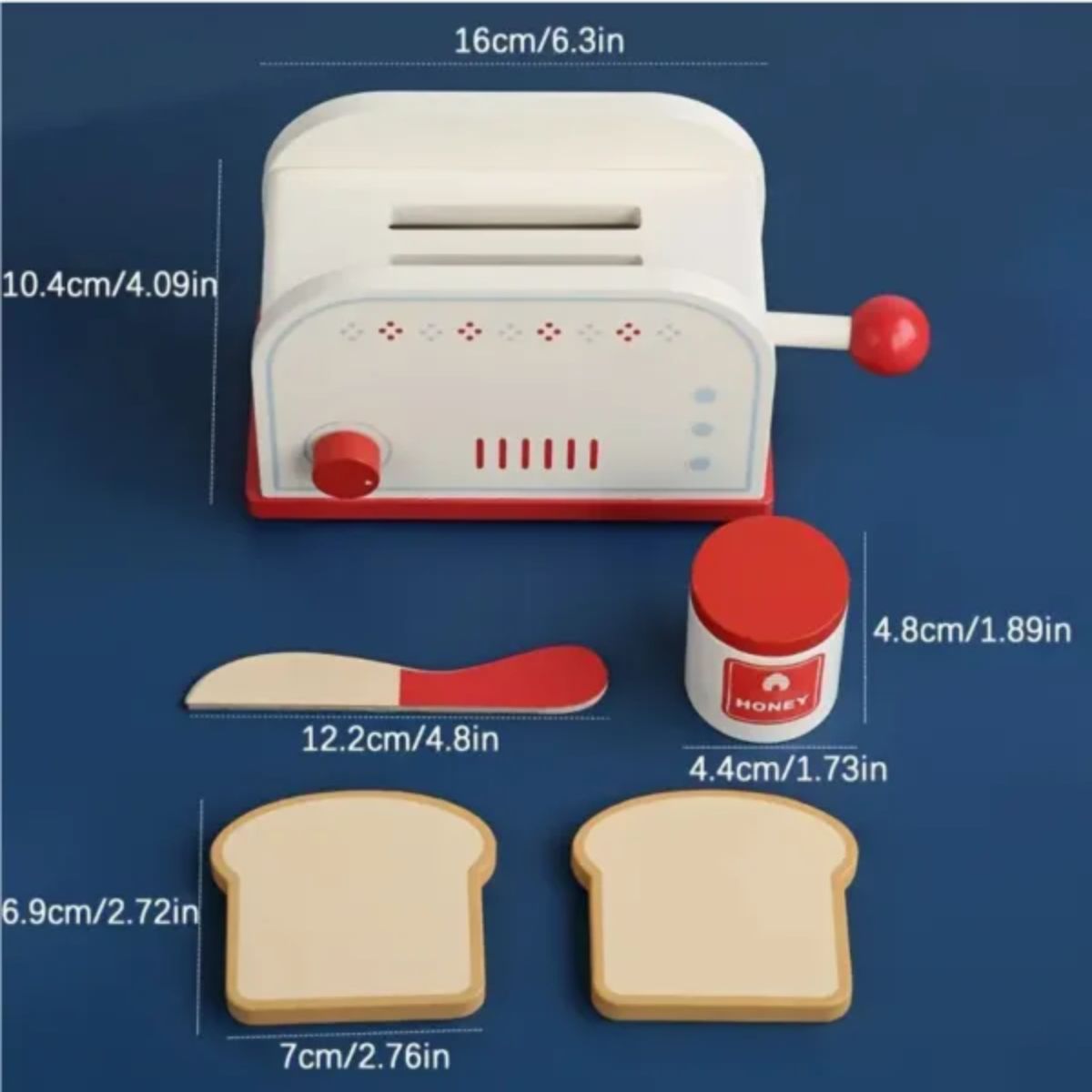 OEM - Tostadora Juego de Cocina de Madera