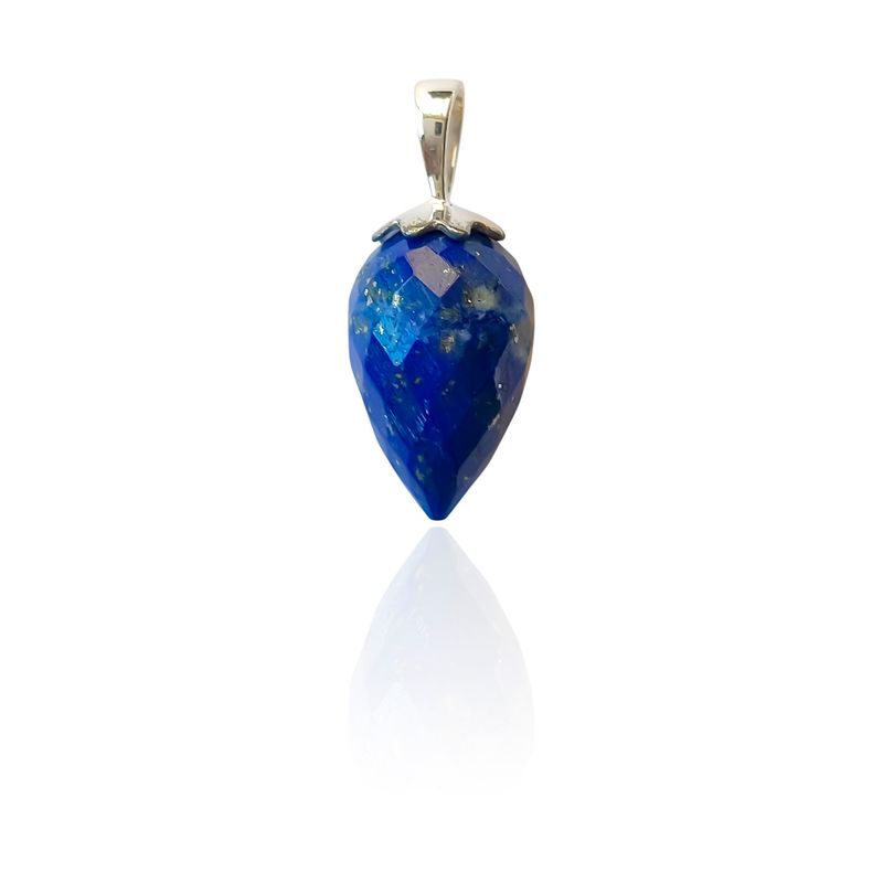 ANDREA COGGIOLA JOYAS - Colgante Péndulo Lapislázuli Plata Fina 925