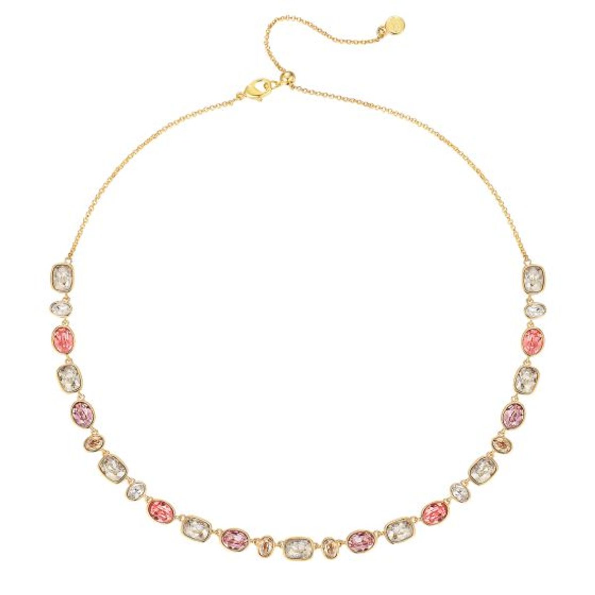 BLOOM CRYSTAL - Collar Festival Rose con Cristales Austriacos baño en Oro