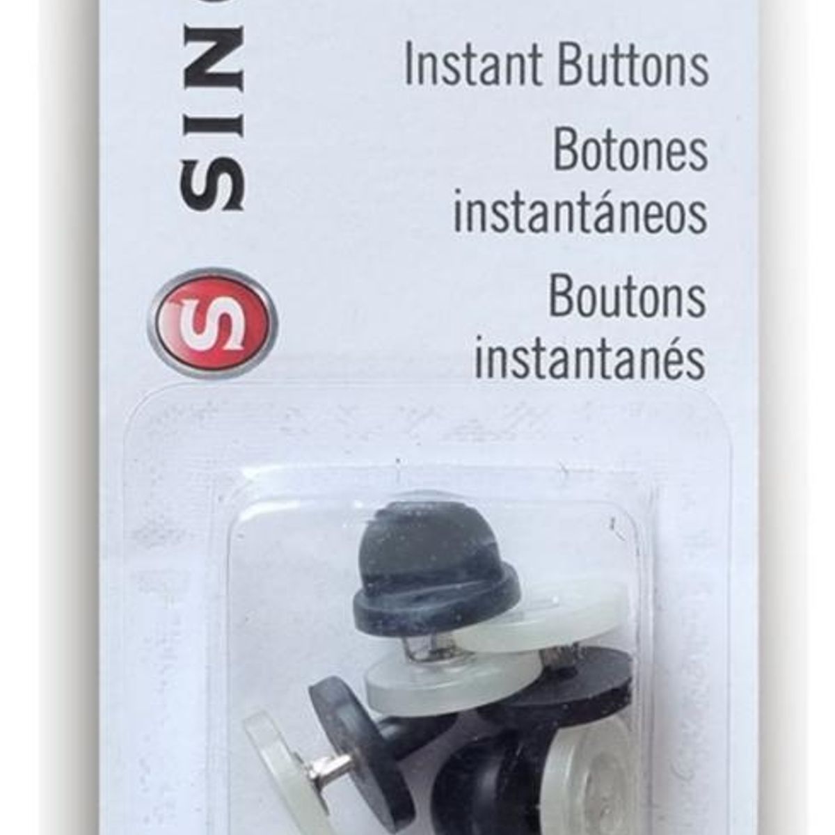 SINGER - SET 8 BOTONES INSTANTANEOS SIN COSTURA SINGER