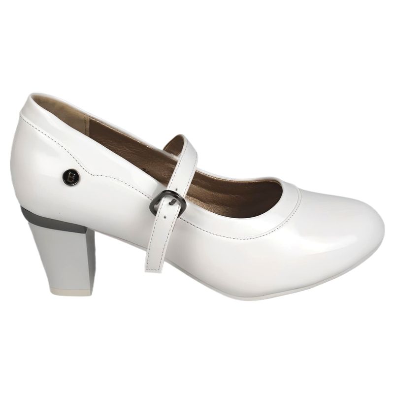 THUNDER BLUE - Zapato de Mujer Elegante Casual Blanco Yassne