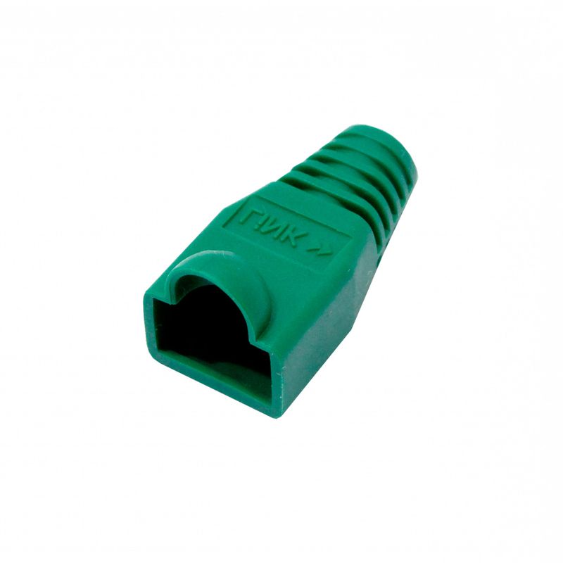 GENERICO - Capuchón Bota para RJ-45 Verde (Bolsa 100 unidades)