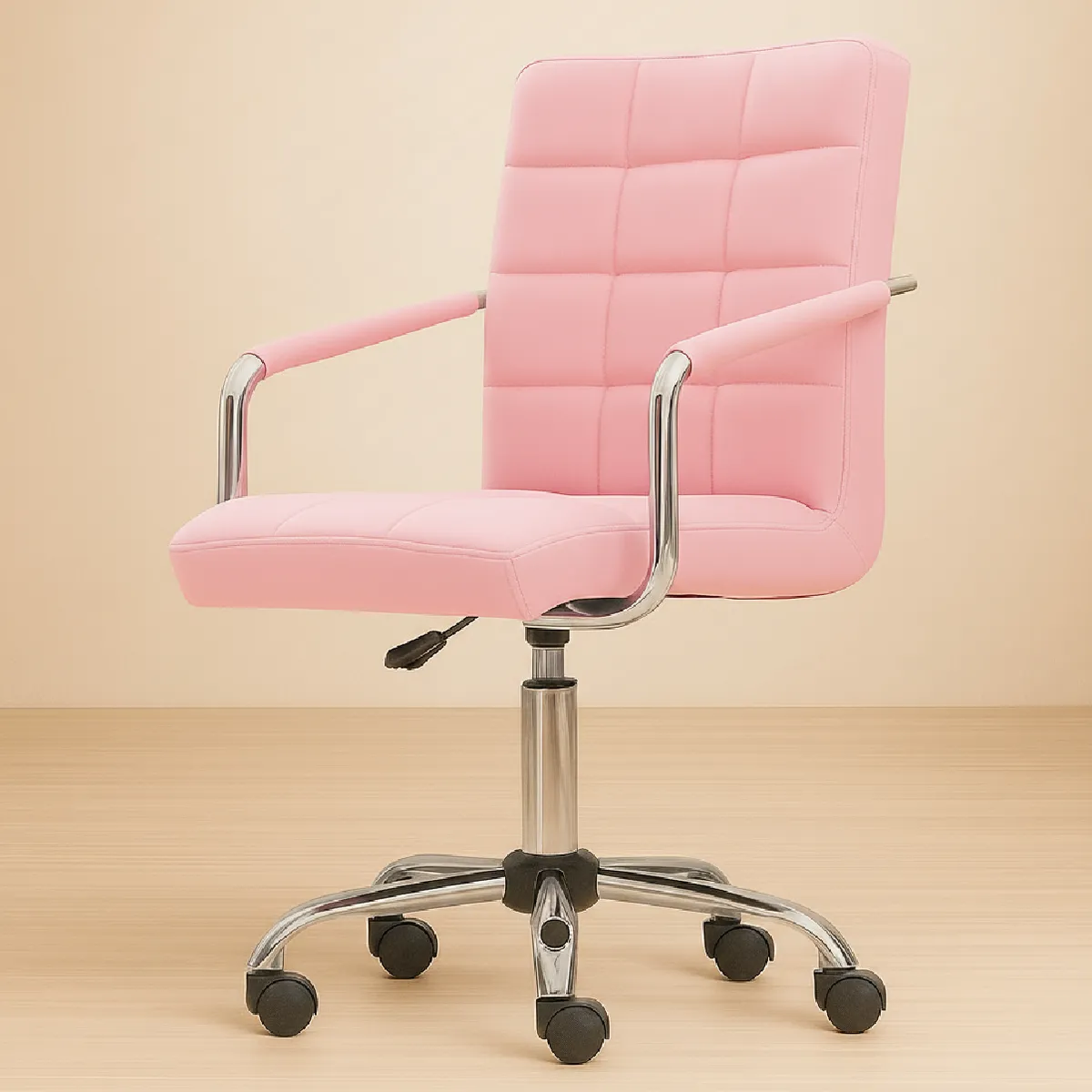 RD - Silla Oficina RD Sillon Escritorio PC Regulable Ejecutivo Rosa