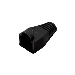 GENERICO - Capuchón Bota para RJ-45 Negro (Bolsa 100 unidades)