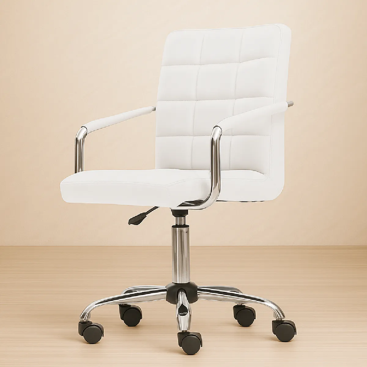 RD - Silla Oficina RD Sillon Escritorio PC Regulable Ejecutivo Blanco