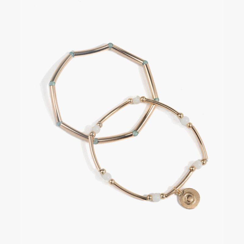LOUNGE - Set Pulseras Elasticadas Mostacillas
