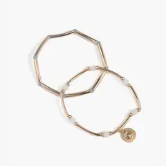 LOUNGE - Set Pulseras Elasticadas Mostacillas