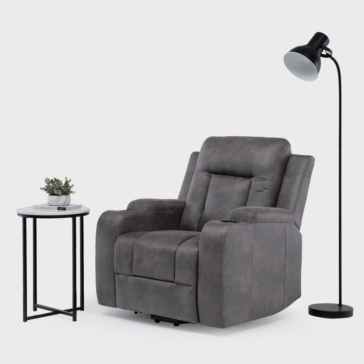 VYS SPA - BERGER STAND UP GREY CON VIBROMASAJE  8 PUNTOS + CONTROL REMOTO + CALEFACCION.