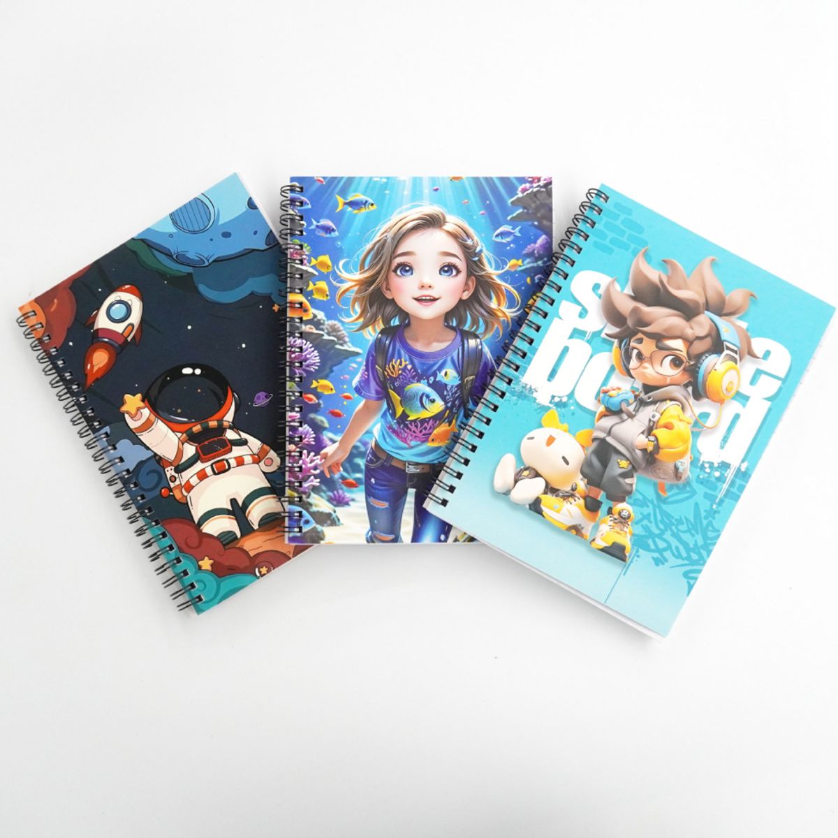 U BUY - Cuaderno Espiral Con Cubierta De Dibujos Animados 6 Libros