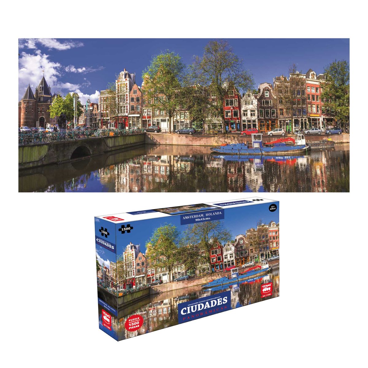 TOYNG - Puzzle Amsterdam Panorámico (1500 Piezas) - Toyng