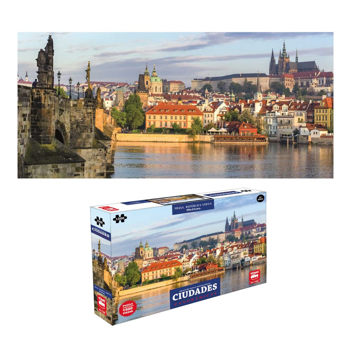 TOYNG - Puzzle Praga Panorámico (1500 Piezas) - Toyng