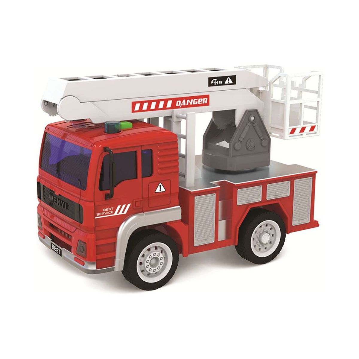 TOYNG - Juguete Camión Bomberos Escalera Blanca - Toyng