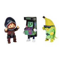 ANSALDO - PACK 3 DE 8 CMS ARTICULADAS STUMBLE GUYS - STUMBLE INVADERS