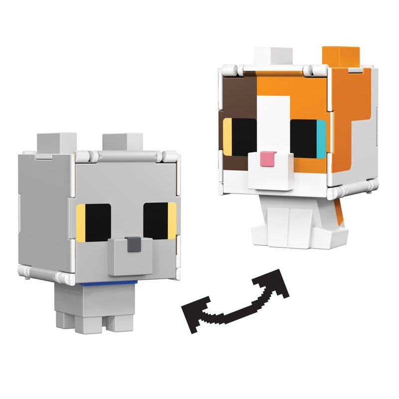 MINECRAFT - MINECRAFT VANILLA FIGURA DE ACCION FLIPPIN - GATO CALICÓ