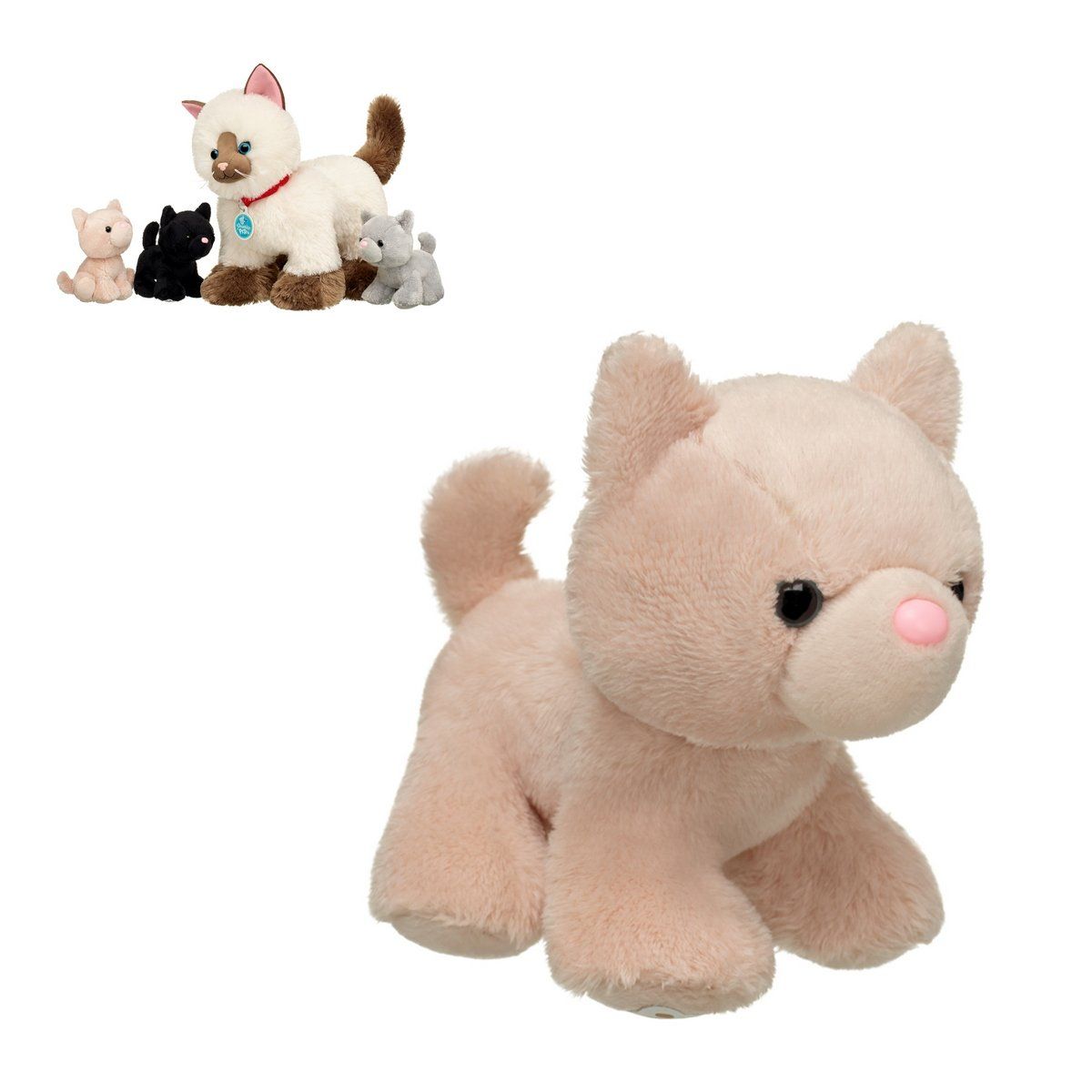 BUILD A BEAR - Peluche mini Build a Bear gato crema coleccionable