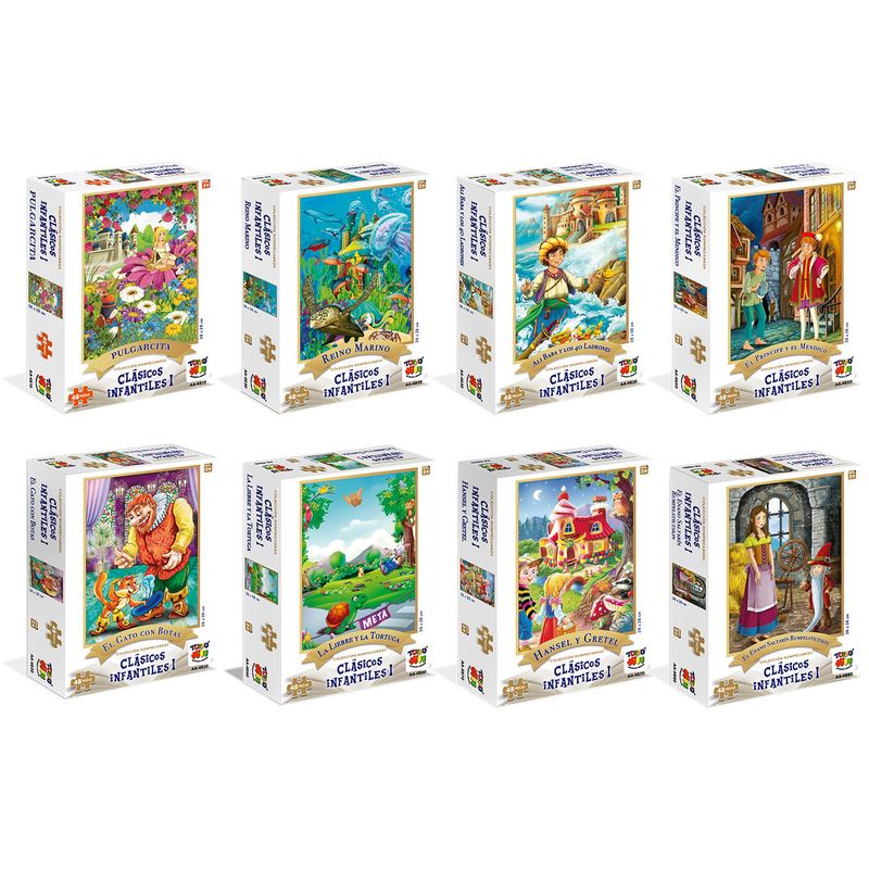TOYNG - Pack 8 Puzzle De 48 Piezas Cuentos Clásicos