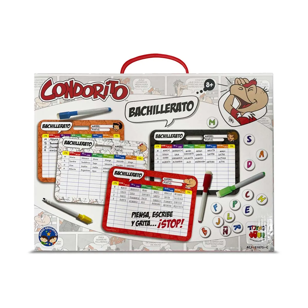 CONDORITO - Juego de Mesa Bachillerato Stop - Condorito