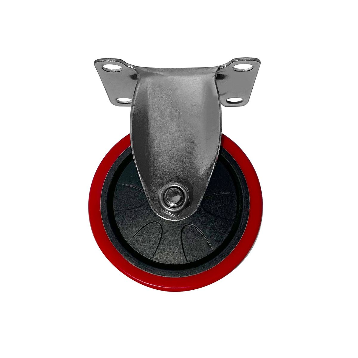 IMAS - Rueda Fija Acero 4 x 100 Mm - Plateado