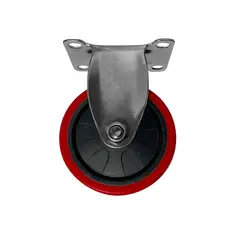 IMAS - Rueda Fija Acero 4 x 100 Mm - Plateado