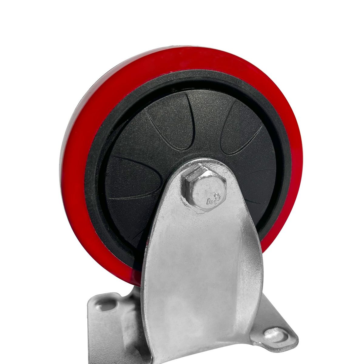 IMAS - Rueda Fija Acero 4 x 100 Mm - Plateado