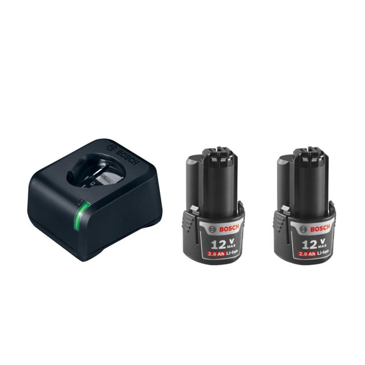 BOSCH - KIT BOSCH 2 BATERIAS 12V 2AH + CARGADOR