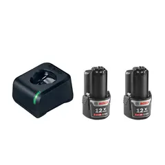 BOSCH - KIT 2 BATERIAS 12V 2AH + CARGADOR