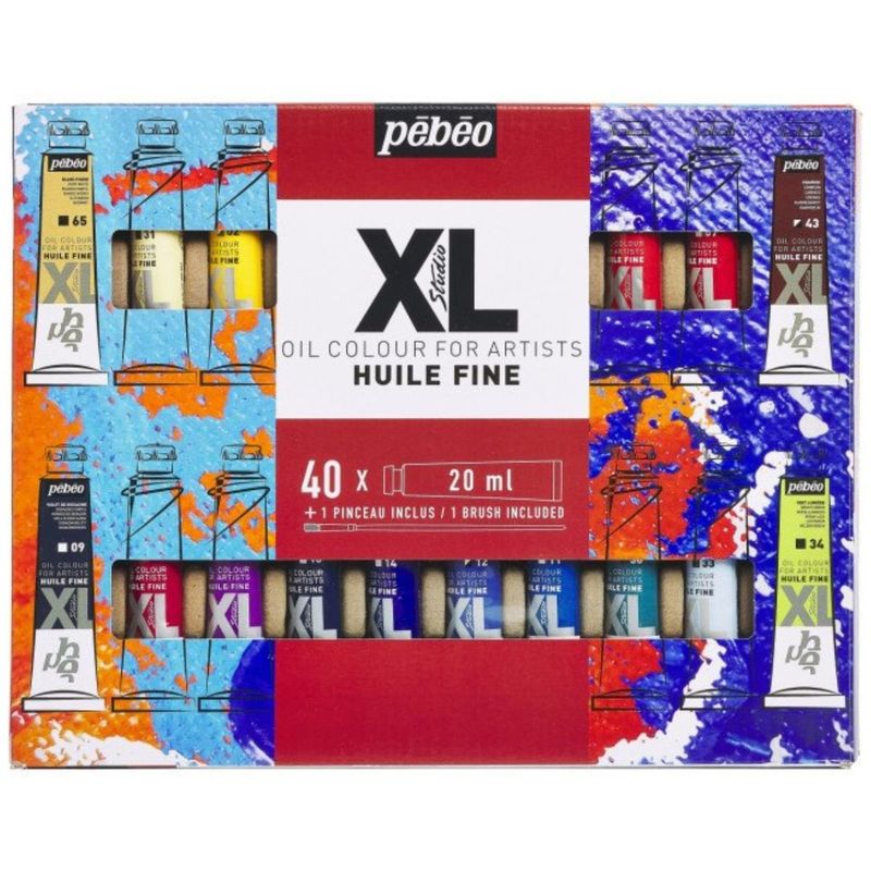 PEBEO - Óleos Pebeo Set 40 Colores 20ml