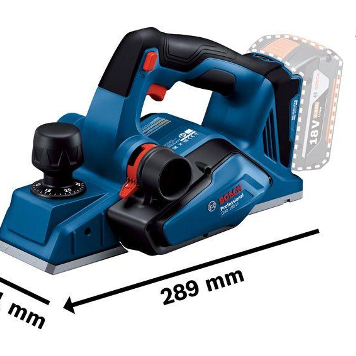 BOSCH - CEPILLO BOSCH GHO 18V 185 LI SIN BAT NI CARG