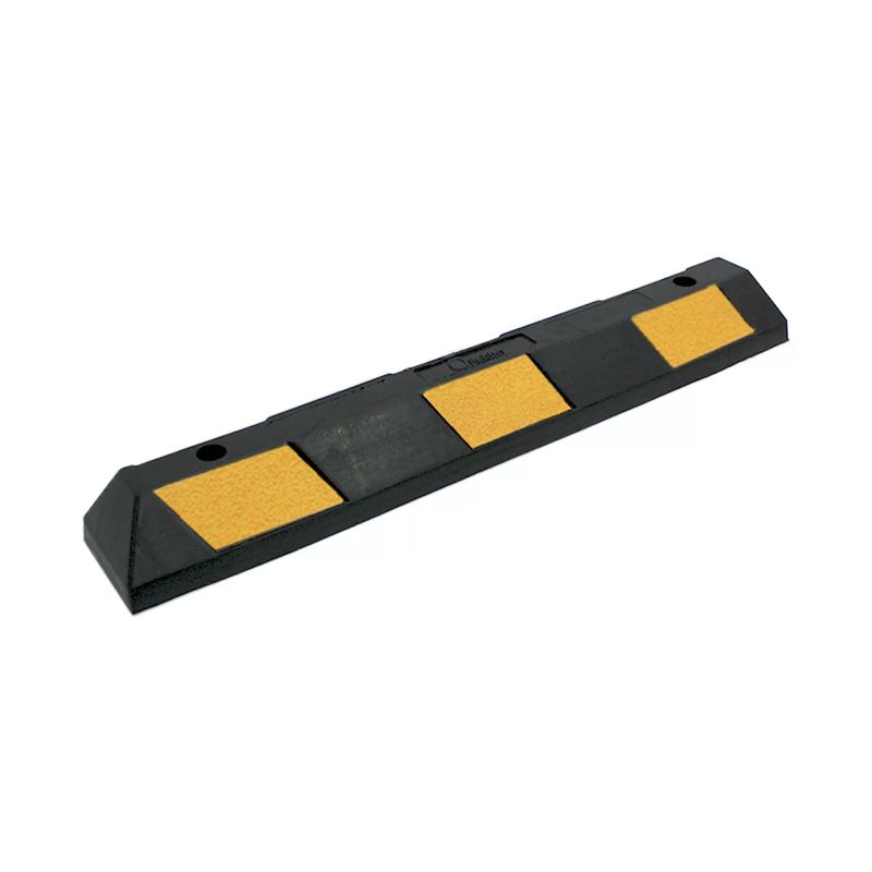 QRUBBER - Tope de estacionamiento 90x15x10cm negro/amarillo QRubber