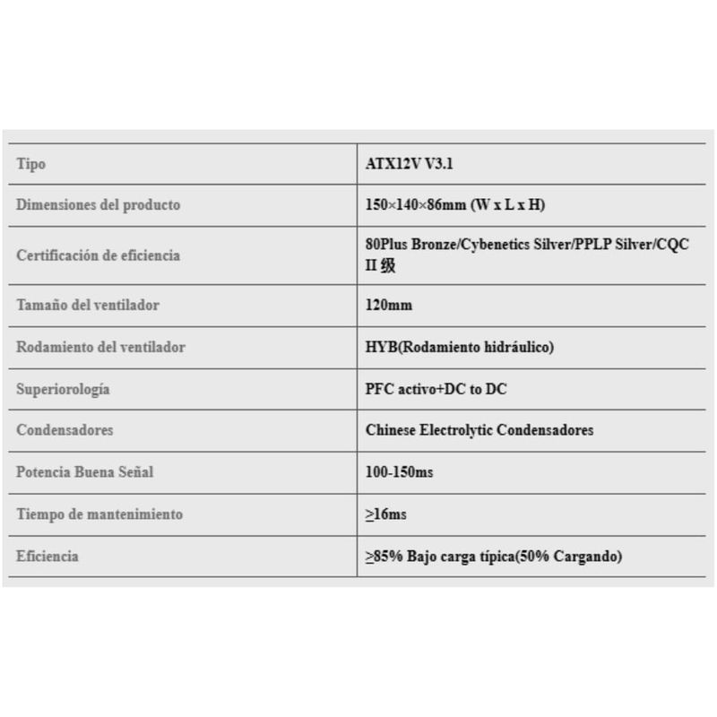 GENERICO - FUENTE PODER DEEPCOOL PL550D 550W 80P BRONCE ATX30