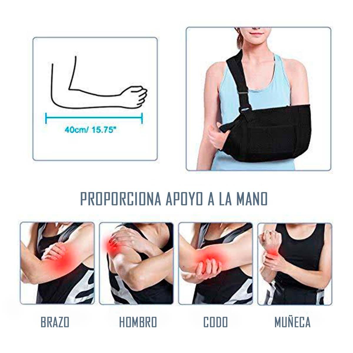 ONEDER - Cabestrillo Inmovilizado De Brazo  Acolchado + Bolsillo