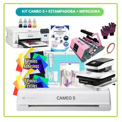 SILHOUETTE - Cameo 5 + Estampadora Automática 38x38cm + IMPRESORA