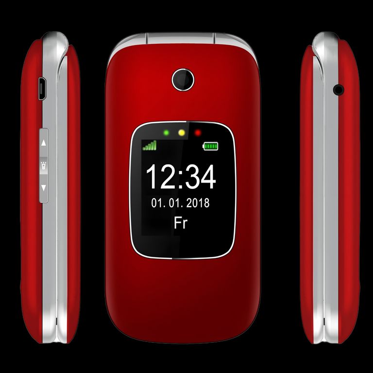 Teléfono Senior 4G S O S para Adulto Mayor Almeja 330R - Rojo