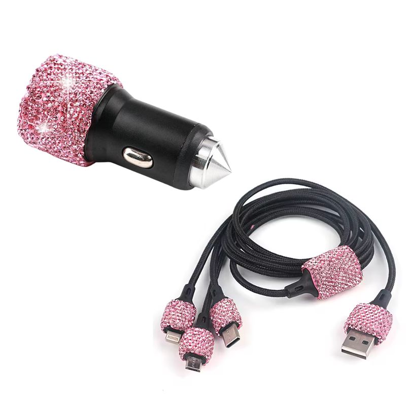 GENERICO - Cargador Telefono para Auto Fashion - Doble Puerto USB