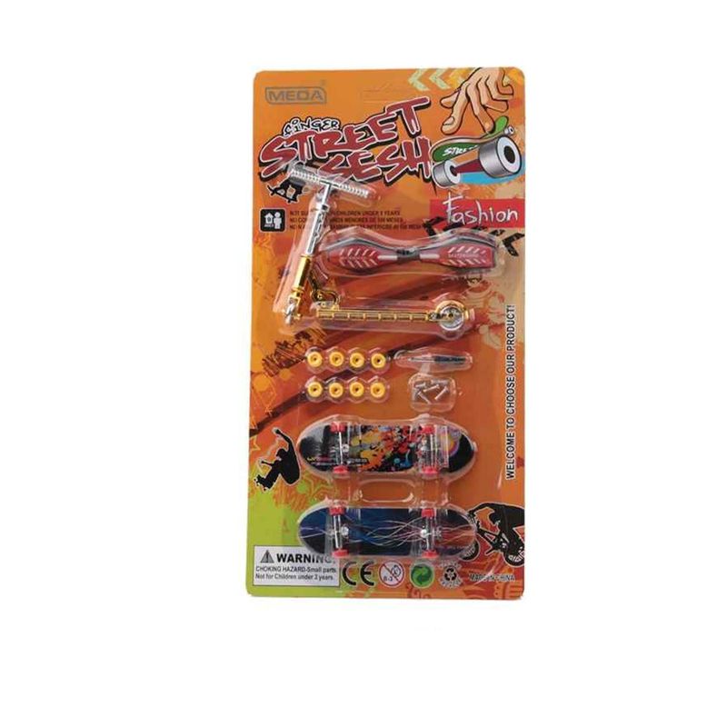 GENERICO - Pack Mini Skates Para Dedos + Patineta Y Accesorios Ruedas
