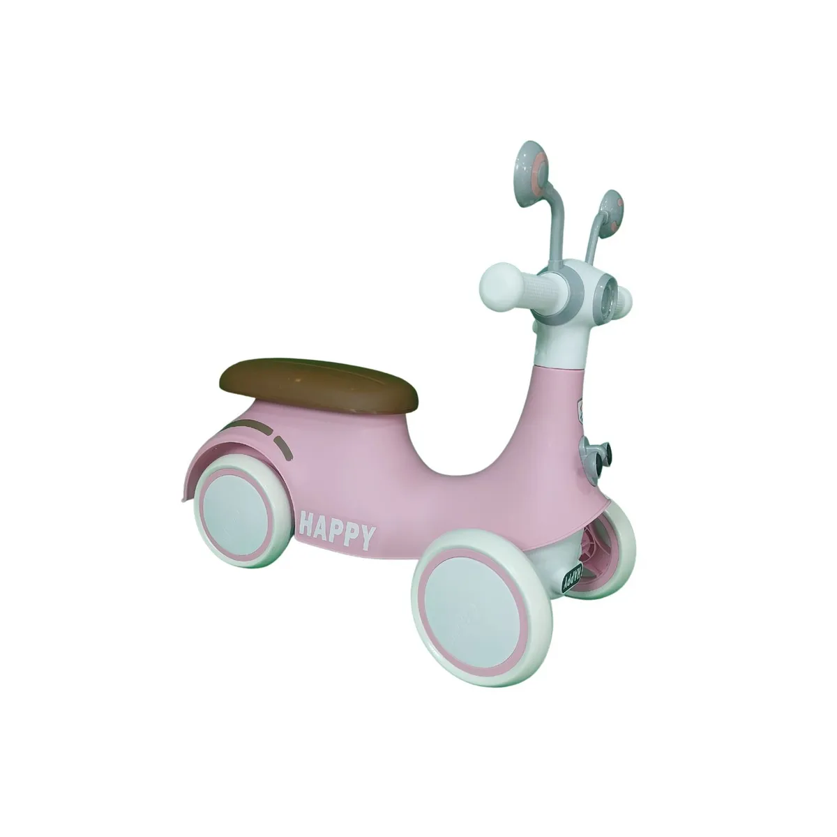 BABYLUNA - Correpasillos Auto Andador Infantil con Luces y Música Caracol Rosado