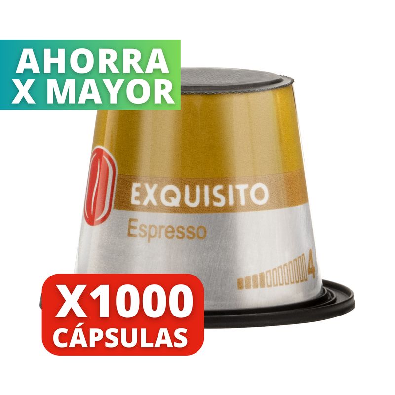 CAFE CARIBE - Café Exquisito Espresso 1000 cápsulas Nespresso Compatibles