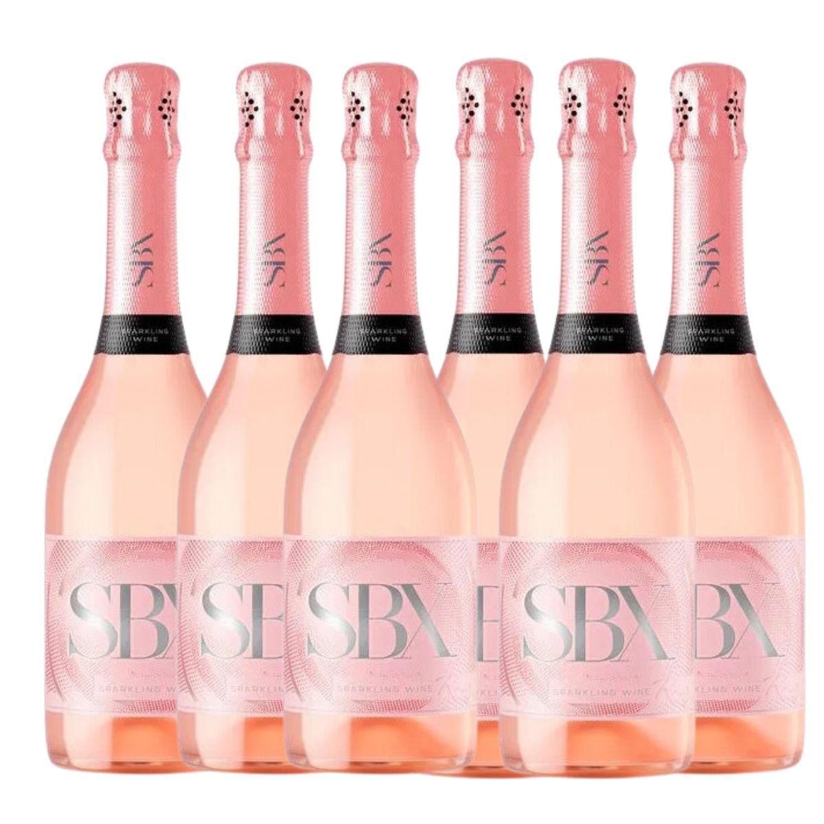 SBX SUBERCASEAUX - 6 Espumante Sbx Subercaseux Rose - Elegancia Y Sabor Excepcional