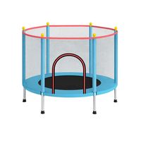 Cama Elástica Mini Trampolín Para Niños Celeste