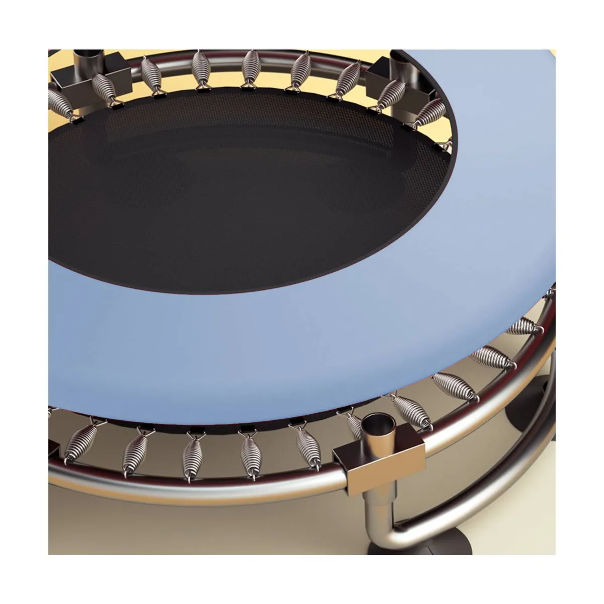 BABYLUNA - Cama Elástica Mini Trampolín Más 5 Juegos Para Niños Celeste