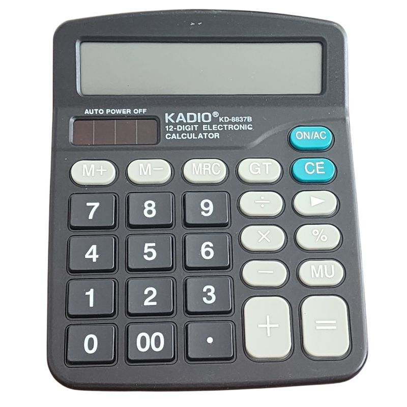 GENERICO - Calculadora Kadio KD-8837B de 12 Dígitos 11035
