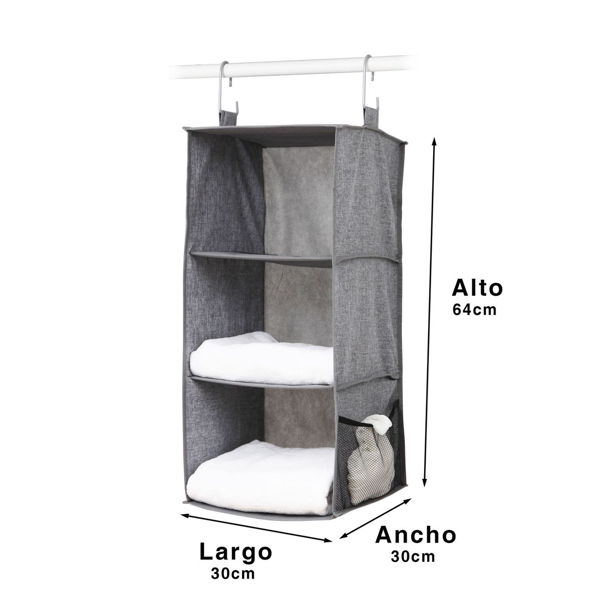 Organizador Colgante De Ropa Varios 3 Compartimentos Closet, marca GENERICO - Foto Principal