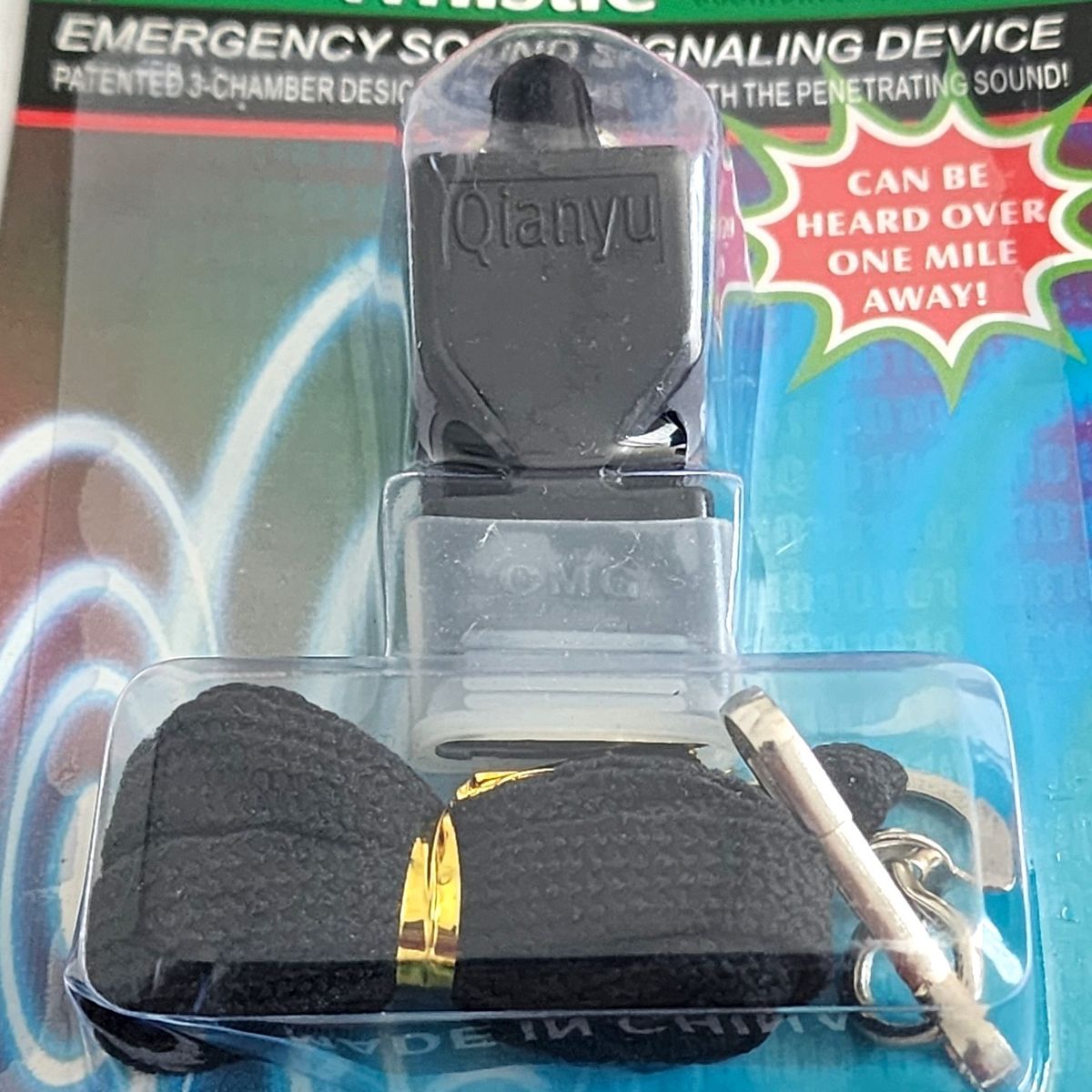 GENERICO - Silbato con Cordón para Deportes o Equipos de Rescate 11105