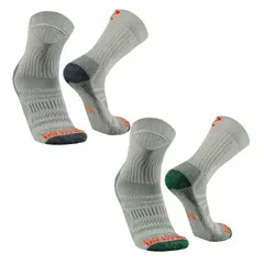 SILVERA NANOTECH - Calcetines deportivos trekking senderismo outdoor gym running 2 pares